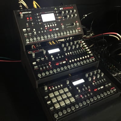 Elektron Analog Rytm MK1, Analog Four MK1, Octatrack DPS-1 Sampler, With  Stand