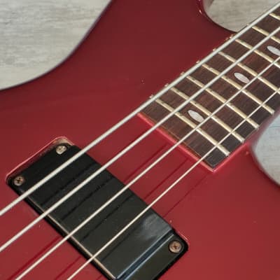 1983 Aria Pro II Japan SB Elite-II Electric Bass (Deep Red Metallic) image 4
