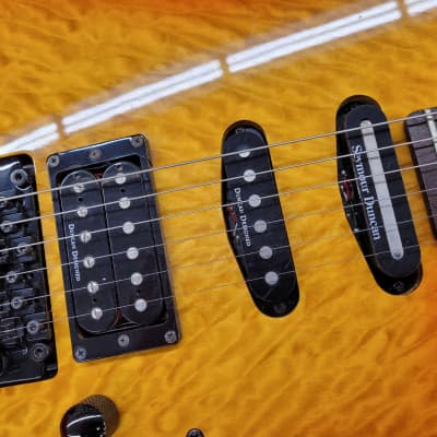 Schecter V-1 Plus 2001 - Quilt top electric guitar image 7