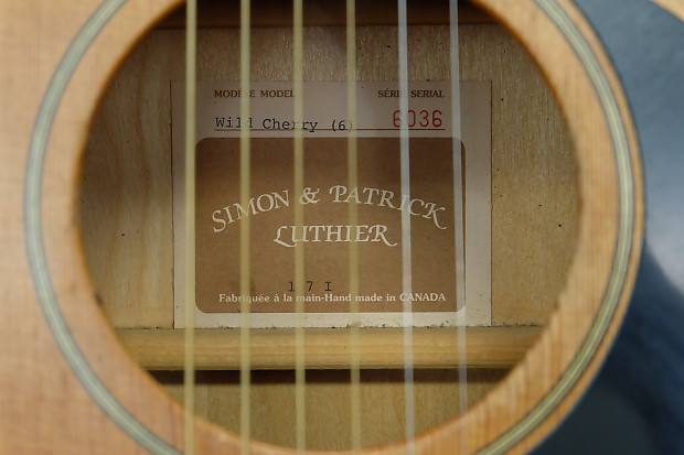 Simon and patrick clearance guitar serial numbers