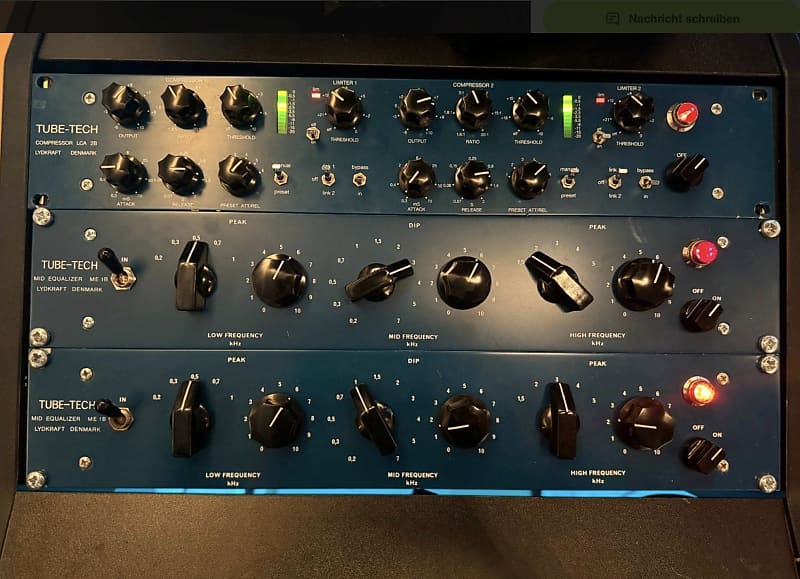 2x Tube-Tech ME-1B Mid Range Tube Equalizer - Blue | Reverb