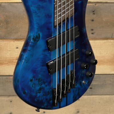 Spector  NS Dimension 5-String Bass Black & Blue w/ Gigbag image 1