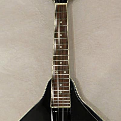 Savannah SA-100  Acoustic A Style Mandolin Gloss Black image 4