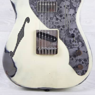 American Made Steel James Trussart Deluxe Steelcaster white image 3