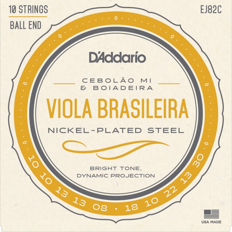 Photos - Strings DAddario D'Addario EJ82C Brasileira Set, Cebolao Mi and Boiadeira Viola Viola new 