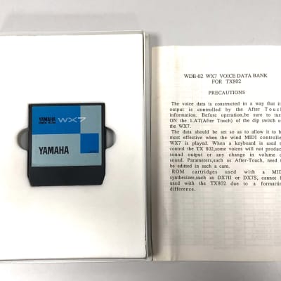 Yamaha TX802 WX7 Voice Data Bank image 1