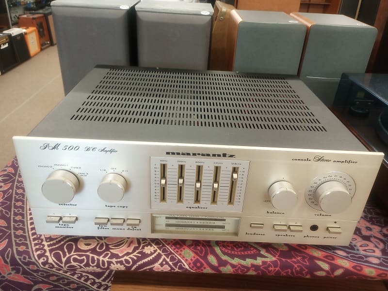Marantz PM-500 DC Amplifier - Silver and Black  			