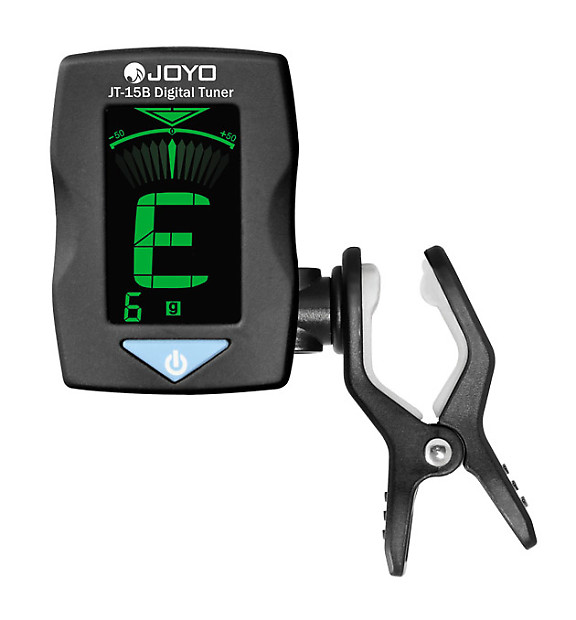 JOYO JT 15B Backlit Mini Clip On Digital Tuner for Guitar Bass Violin Ukulele Reverb