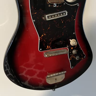 Norma Single pickup electric 1960s - Red burst - Teisco image 4