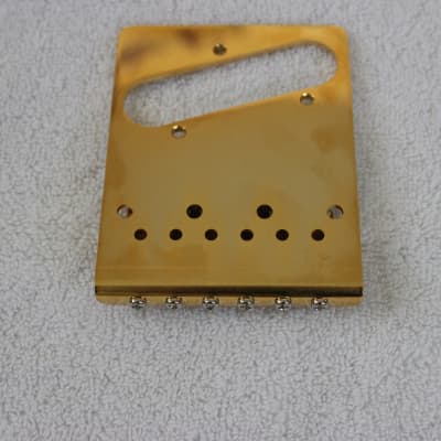 Fender/Gotoh Telecaster Gold Full Hardware Set w/ Tuners - GTC202 6-saddle Bridge Tele TB-0030-002 image 5