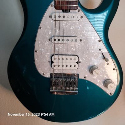 Ernie Ball Music Man Silhouette Special 2007 - Teal Pearl image 2
