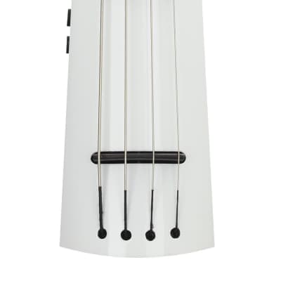 NS Design WAV4c Double Bass - Bright White - Coform Fingerboard image 3
