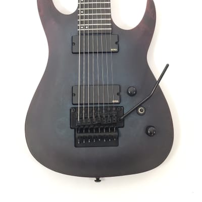 Agile 8 String Electric Guitar w/Floyd Rose Tremolo 28 5/8" Scale Interceptor Pro 828 EB EMG Blue Purple Burl image 1