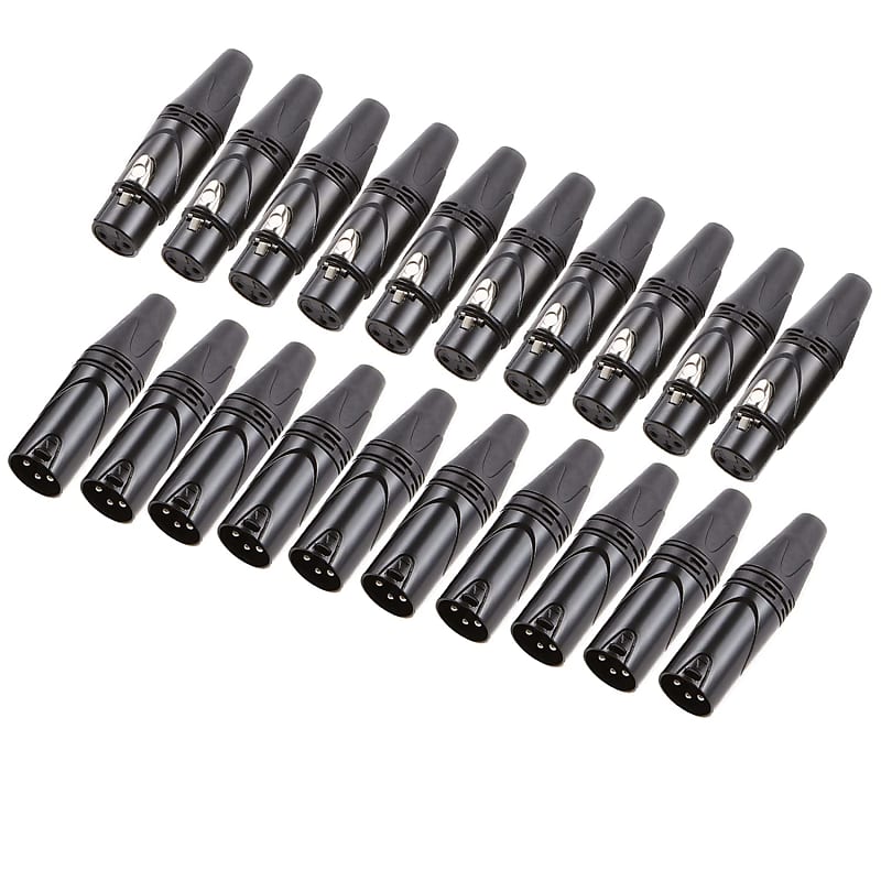 3Pin Xlr Cable Connector Male And Female With Nickel Housing Reverb