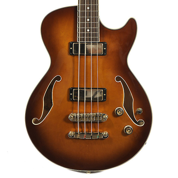 Ibanez AGB200 Artcore Semi-Hollow Body Bass Violin Sunburst | Reverb