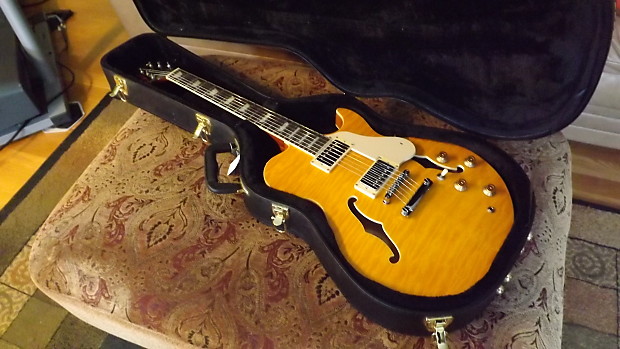 Samick Greg Bennett Royale RL3 Amber Flame w Hard Case Excellent