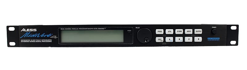 Alesis MidiVerb 4 デュアルチャンネルプロセッサー 動作OK Alesis MidiVerb 4 デュアルチャンネルプロセッサー 動作OK