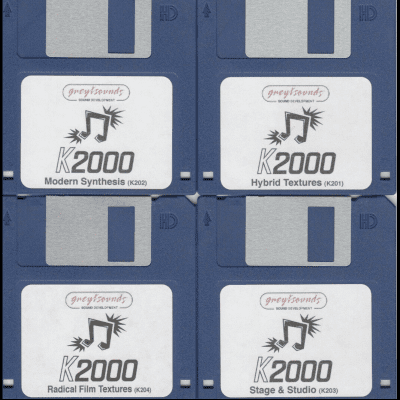 Greytsounds Kurzweil K2000 synth patches - 4 Floppy Disk Set - Ready to load into your K2000