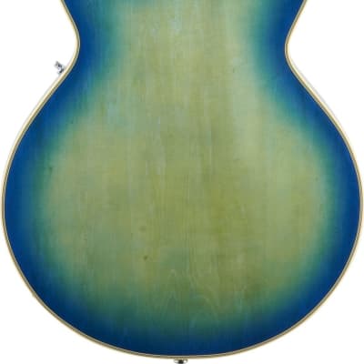 Ibanez GB10EM George Benson Signature Hollow Body Guitar, Jet Blue Burst image 3
