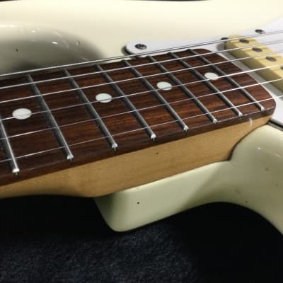 Fender Stratocaster Left Handed Olympic White Electric Guitar Japan MIJ Lefty imagen 11