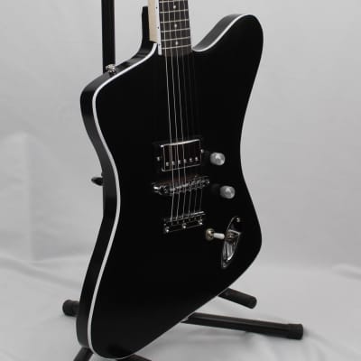 FREE Shipping! Luthier Handmade Electric Guitar-Fire Bird Style-Black image 2