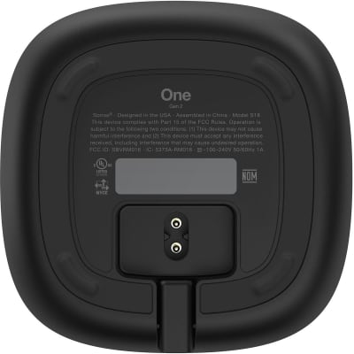 Sonos One (Gen 2) Smart Speaker with Built-In Alexa Voice Control, Wi-Fi, Black image 21
