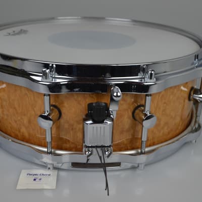 Sonor Delite snare drum S1405M Birdseye Amber 14" x 5" image 6