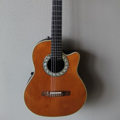 Used Ovation 1763 Classic Nylon String Acoustic/Electric Classical Guitar for sale