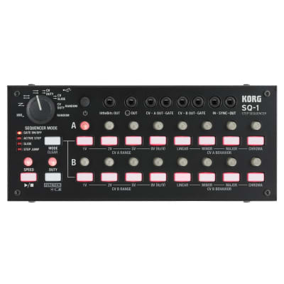 Korg SQ-1 Step Analog Sequencer with Two Sets of CV/Gate, USB, 5-pin MIDI