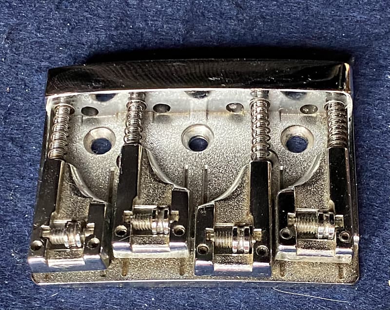 Schaller BB-0318-010 Chrome 4-string Bass Bridge Made in Germany image 1