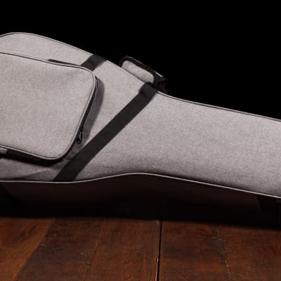 Lindo Acoustic Travel Guitar Eco Hard Case | Plush Lined with Storage Pockets | Sustainable and Eco-Friendly | Designed in The UK | Grey Fabric Finish (Guitar NOT Included) image 11