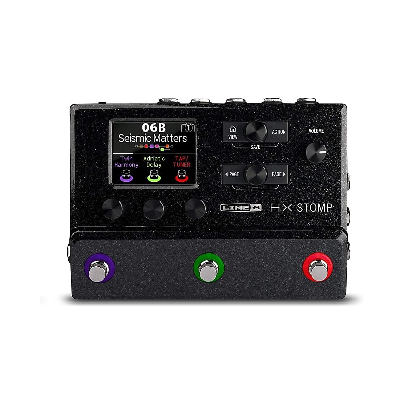 Line 6 HX Stomp Guitar MultiEffects Floor Processor Black Reverb