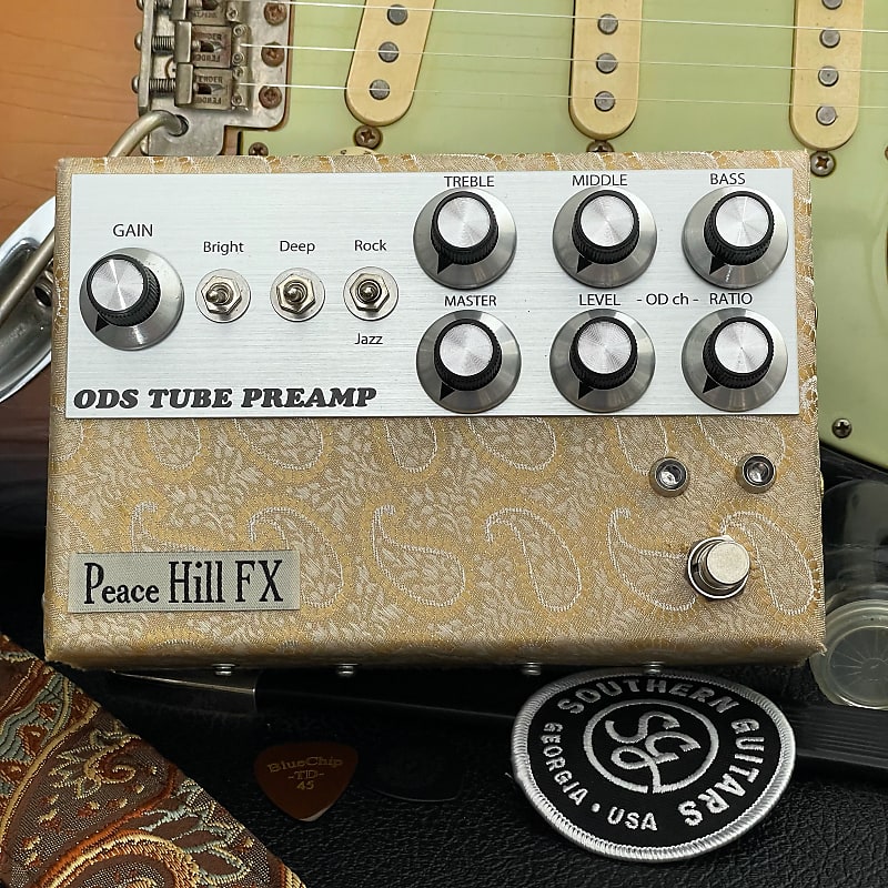 Peace Hill FX ODS Tube Preamp Gold Paisley “Authorized