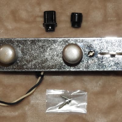 Aged Gotoh Telecaster Loaded Control Plate Harness with Treble Bleed WD 24mm Pots Oak Grigsby Switch image 1