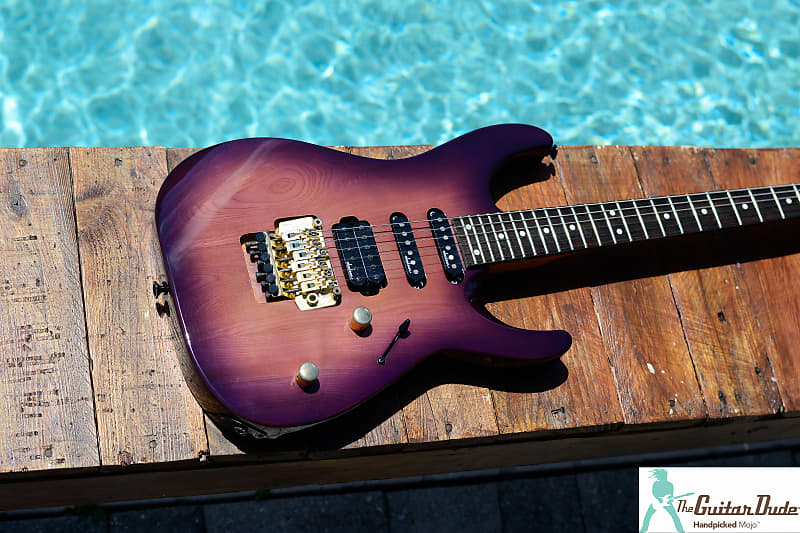 日本製 CHARVEL BY JACKSON CDS-075 Dinky 1992 Charvel Jackson CDS-075-SSH STVB (See Through Violet Blue