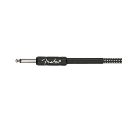 Fender Professional Series 30 ft. Straight-Angle Coiled Guitar Cable, Gray Tweed image 3