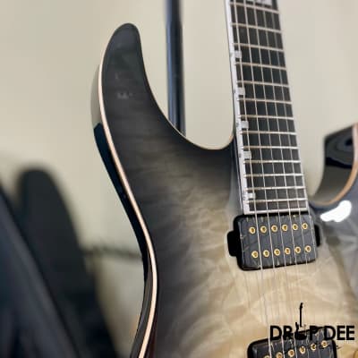 ESP E-II M-II Electric Guitar w/ Case - Black Natural Burst image 5