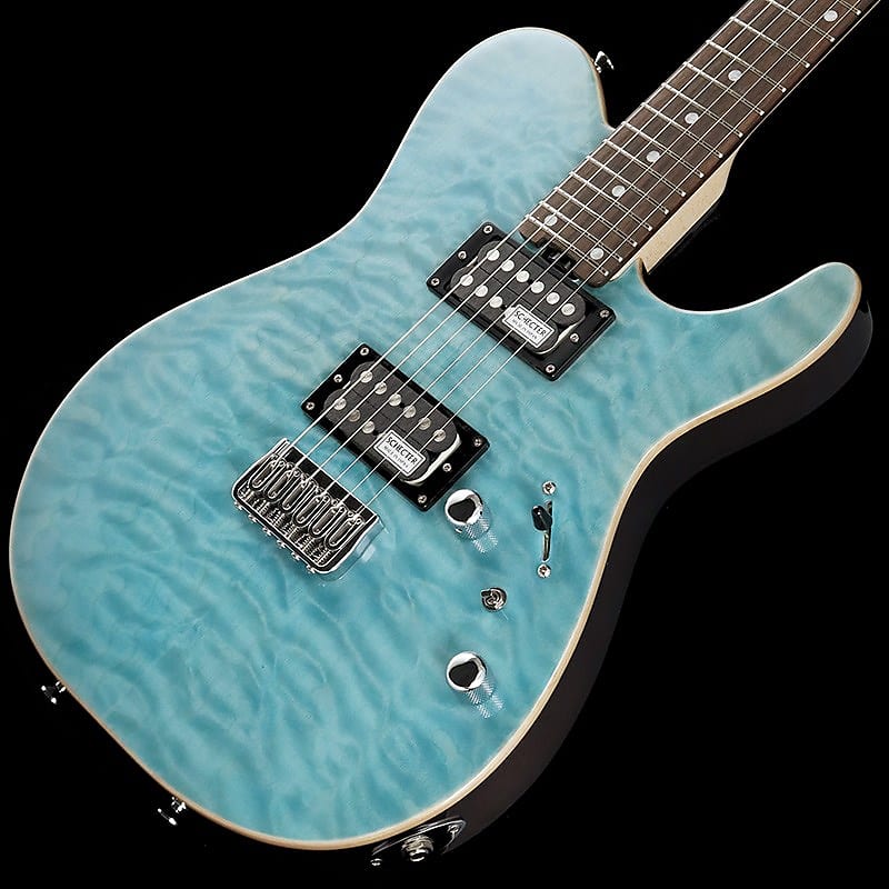 SCHECTER KR-24-2H-FXD (Aqua Blue/Rosewood) -Made in Japan- | Reverb