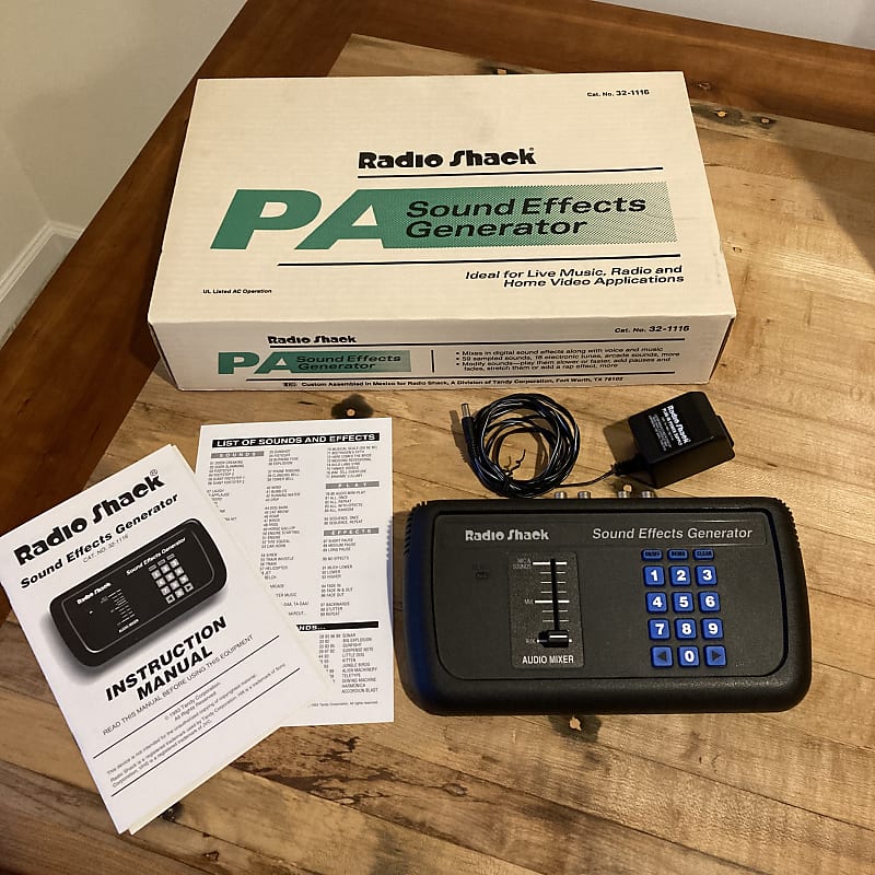 Radio Shack Sound Effects Generator 1994 Reverb
