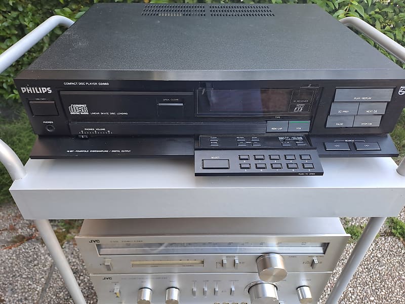 Vintage Philips CD960 compact disc player  			