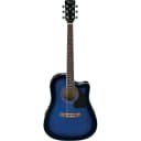 Ibanez PF15ECE PF Performance Series Acoustic/Electric Guitar (Transparent Blue Sunburst)
