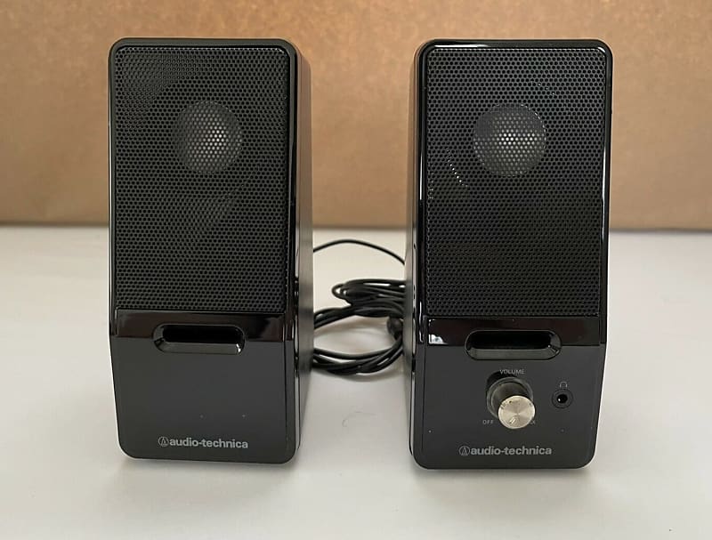 Audio-Technica Wired Active Speaker Set Model AT-SP121 Black