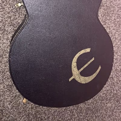 Epiphone Sheraton II eb ebony black semi hollow  body electric guitar ohsc image 10