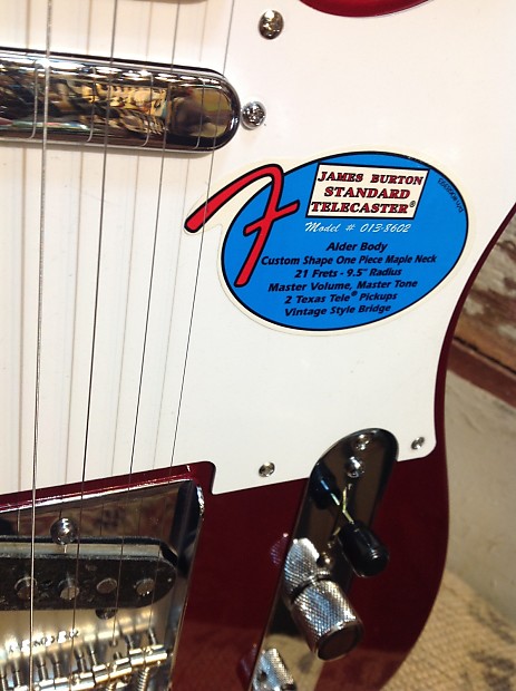 Fender James Burton Standard Telecaster Candy Apple Red | Reverb