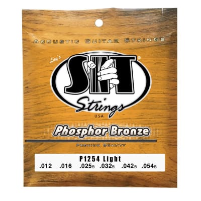 SIT Strings P1254 Light Phosphor Bronze Acoustic Guitar Strings for sale