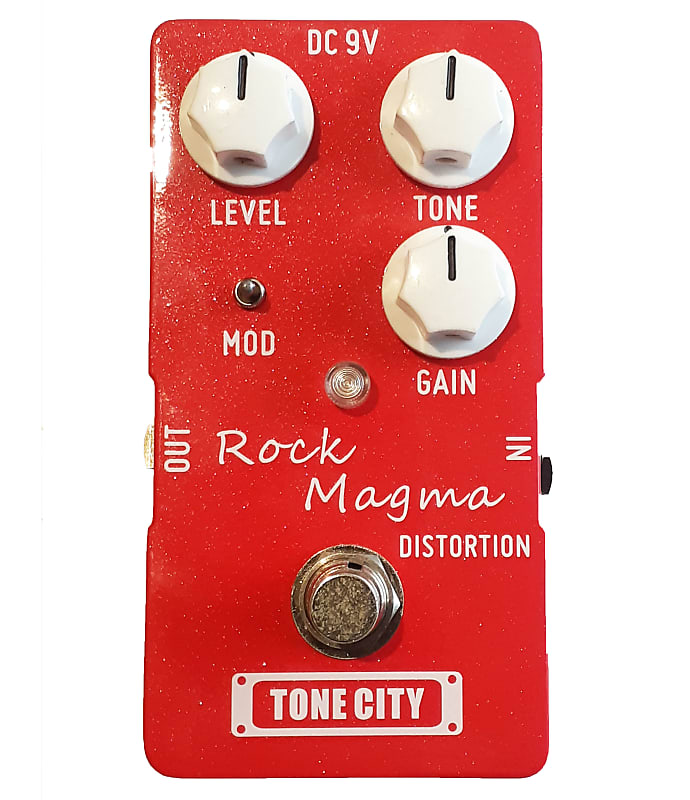 Tone City Rock Magma Distortion Super Sustain Guitar Effect Pedal image 1