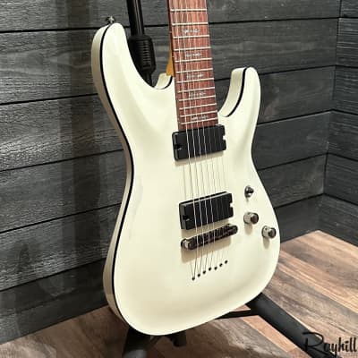 Schecter Demon-7 7 String Electric Guitar White B-stock image 2