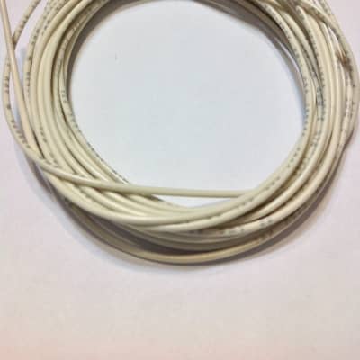 15 Feet White 22 awg PVC Coated Guitar Wire 22 Gauge image 1