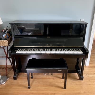 Yamaha U1 Upright Piano - Ebony gloss original vintage image 1