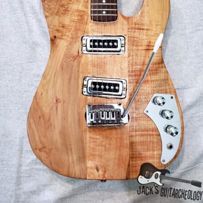 Home Brewed "Strat-o-Beast" Electric Guitar w/ Ric Pups (Natural Gloss Exotic Wood) image 4
